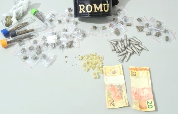Acusado de tráfico de drogas é preso no Matão pela Romu