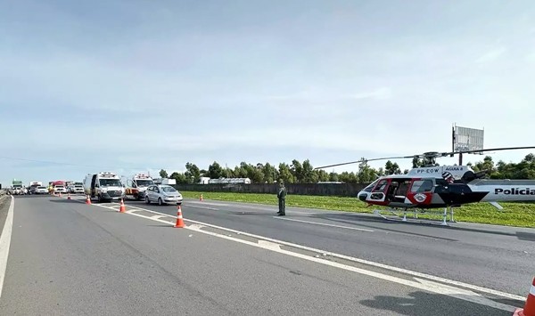 Atropelamento de ciclista bloqueia Anhanguera e mobiliza Águia da PM