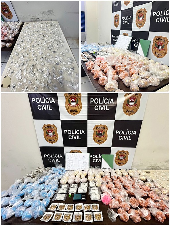 Dois acusados de tráfico são presos com 1,8 mil porções de drogas em Paulínia