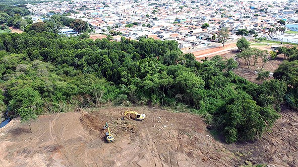 Hortolândia implanta drenagem no parque socioambiental do Amanda
