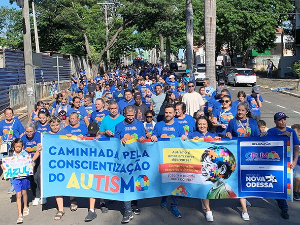 3ª Caminhada de conscientização do autismo reúne 300 em Nova Odessa