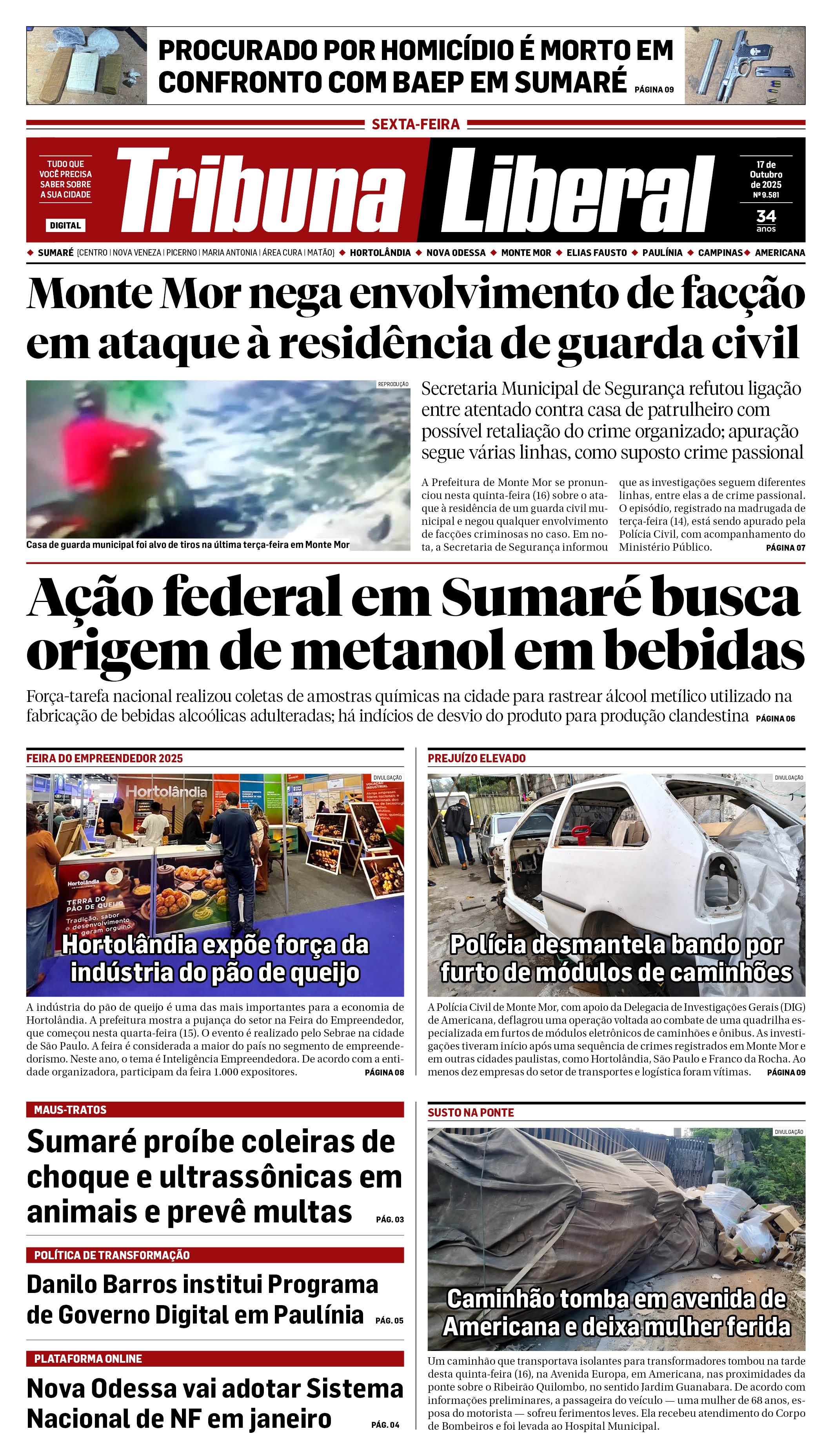 Edição de Sexta-Feira - 17-10-2025