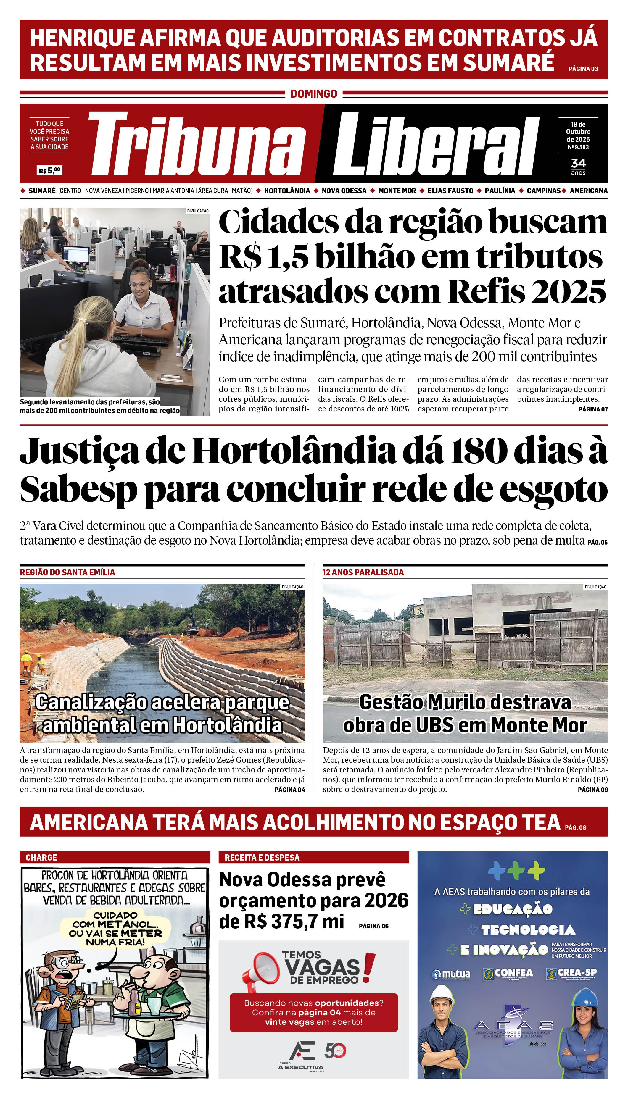 Edição de Domingo - 19-10-2025