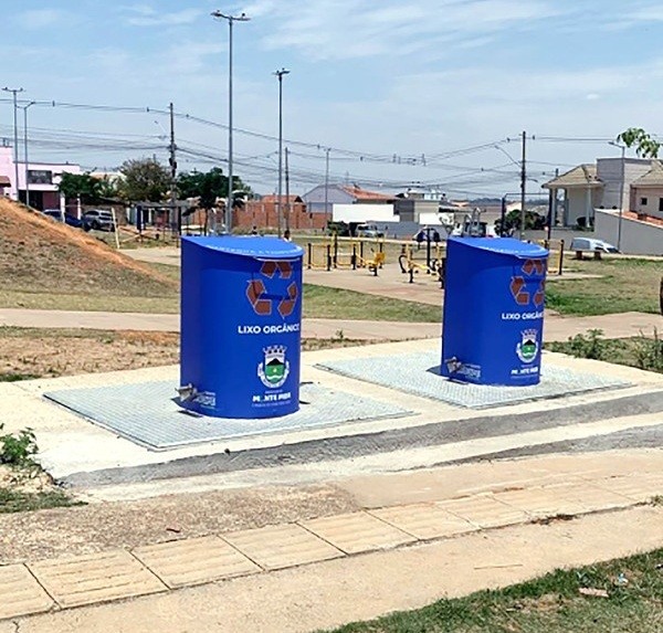 Monte Mor instala lixeiras subterrâneas e moderniza limpeza urbana