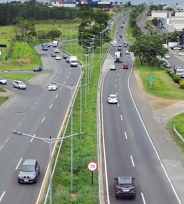 Sumaré avança em melhorias na entrada da cidade; recursos próprios financiam a obra