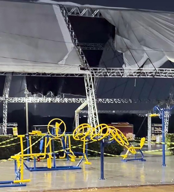 Chuvas causam estragos na decoração e encerram Vila de Natal em Paulínia