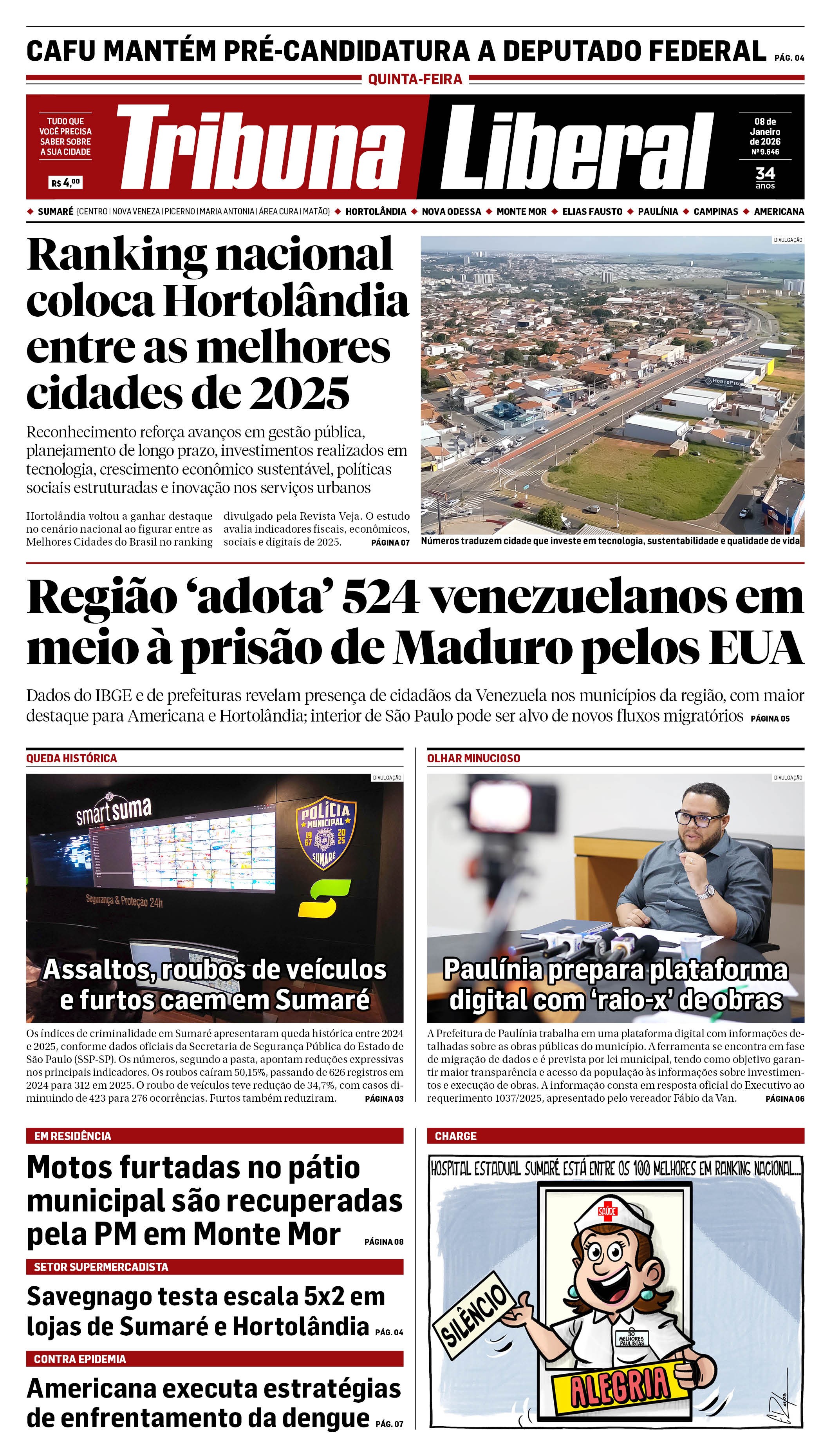 Edição de Quinta-Feira - 08-01-2026