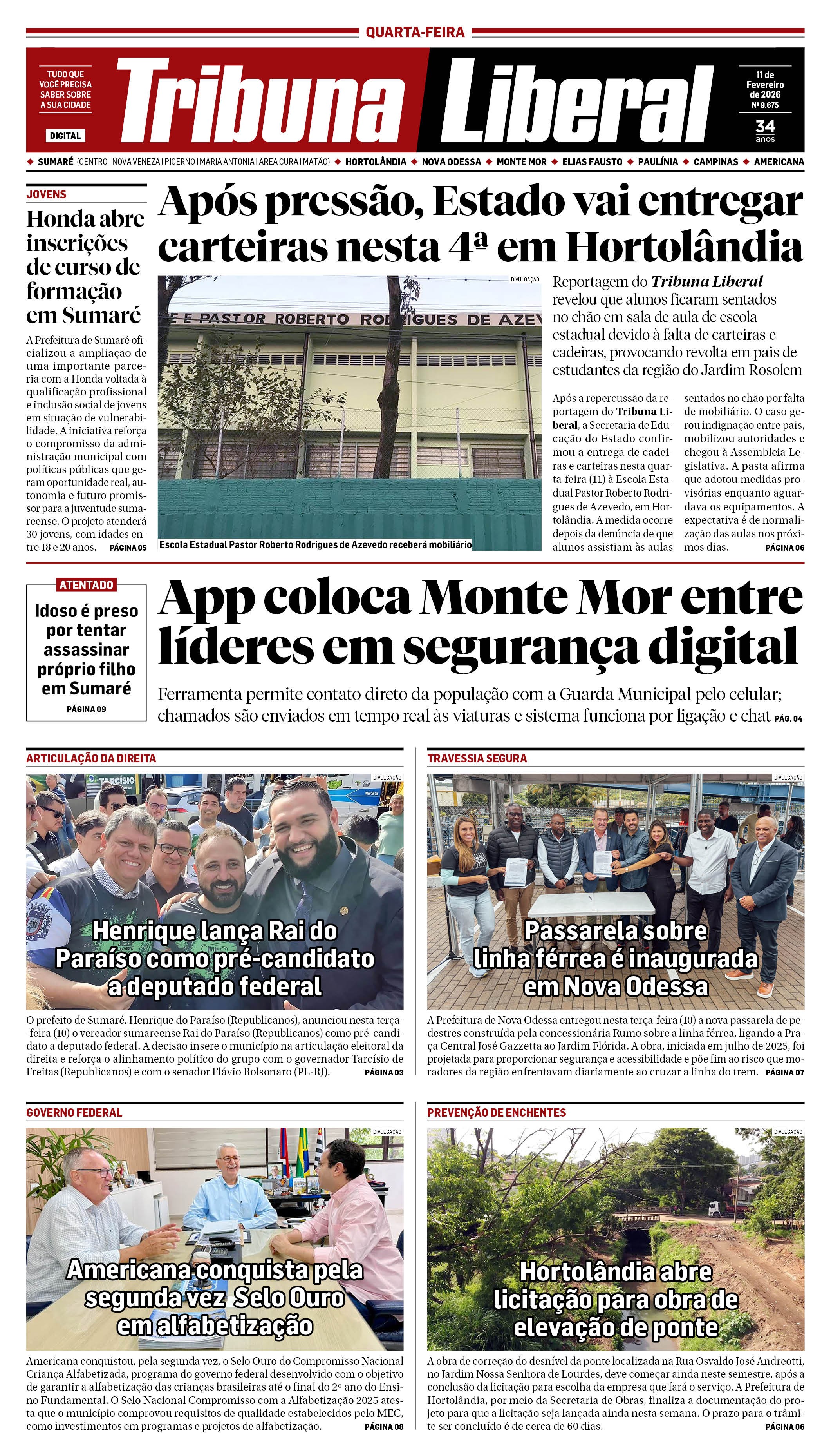 Edição de Quarta-Feira - 11-02-2026