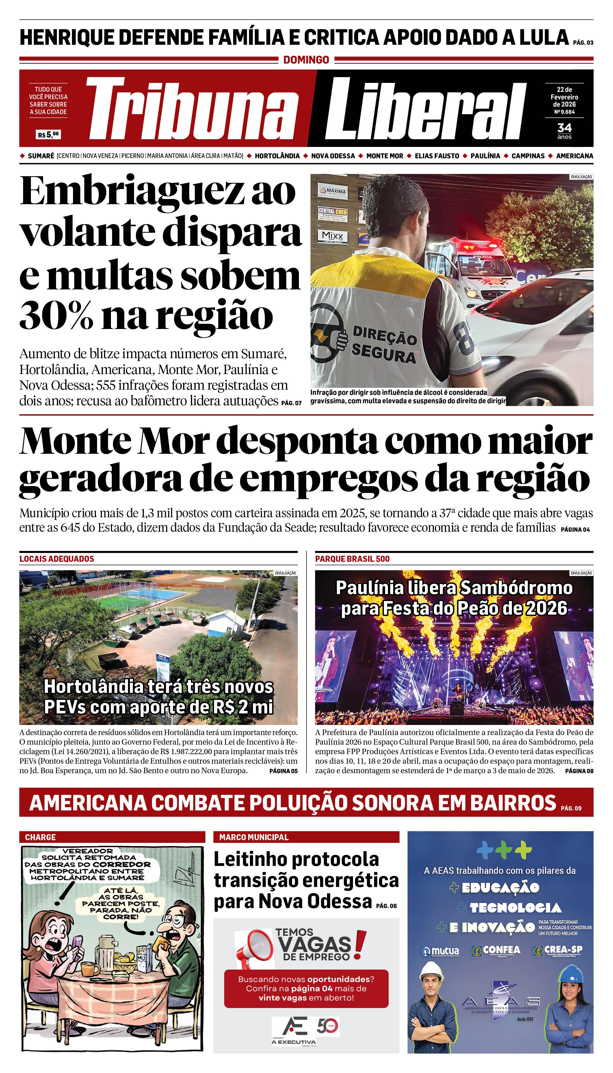 Edição de Domingo - 22-02-2026