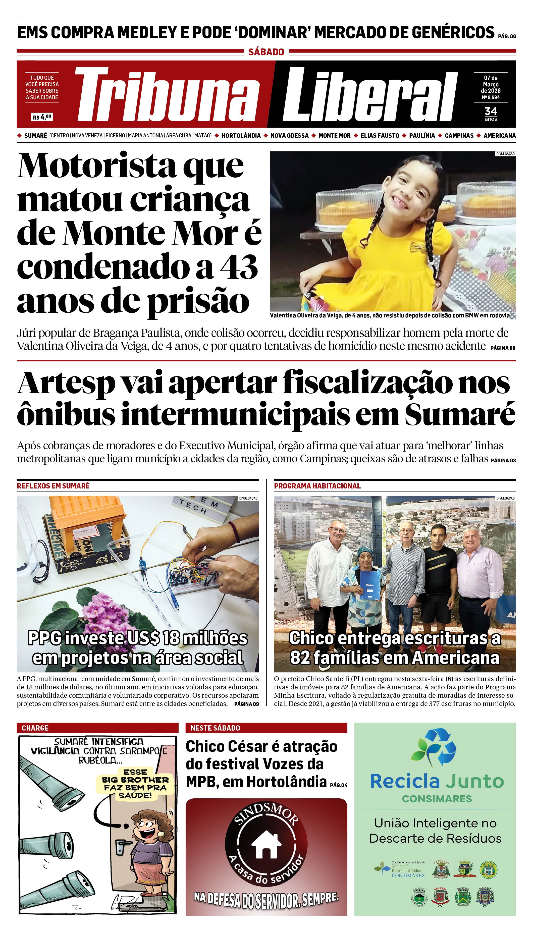 Edição de Sábado - 07-03-2026