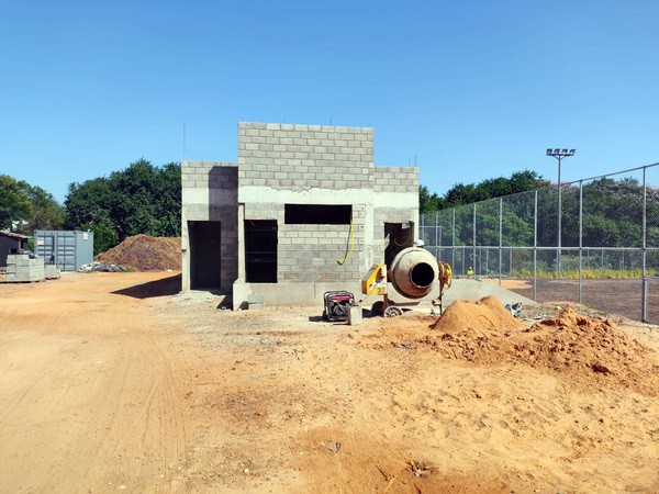 Obra de vestiário no Campo da Mina avança em Hortolândia