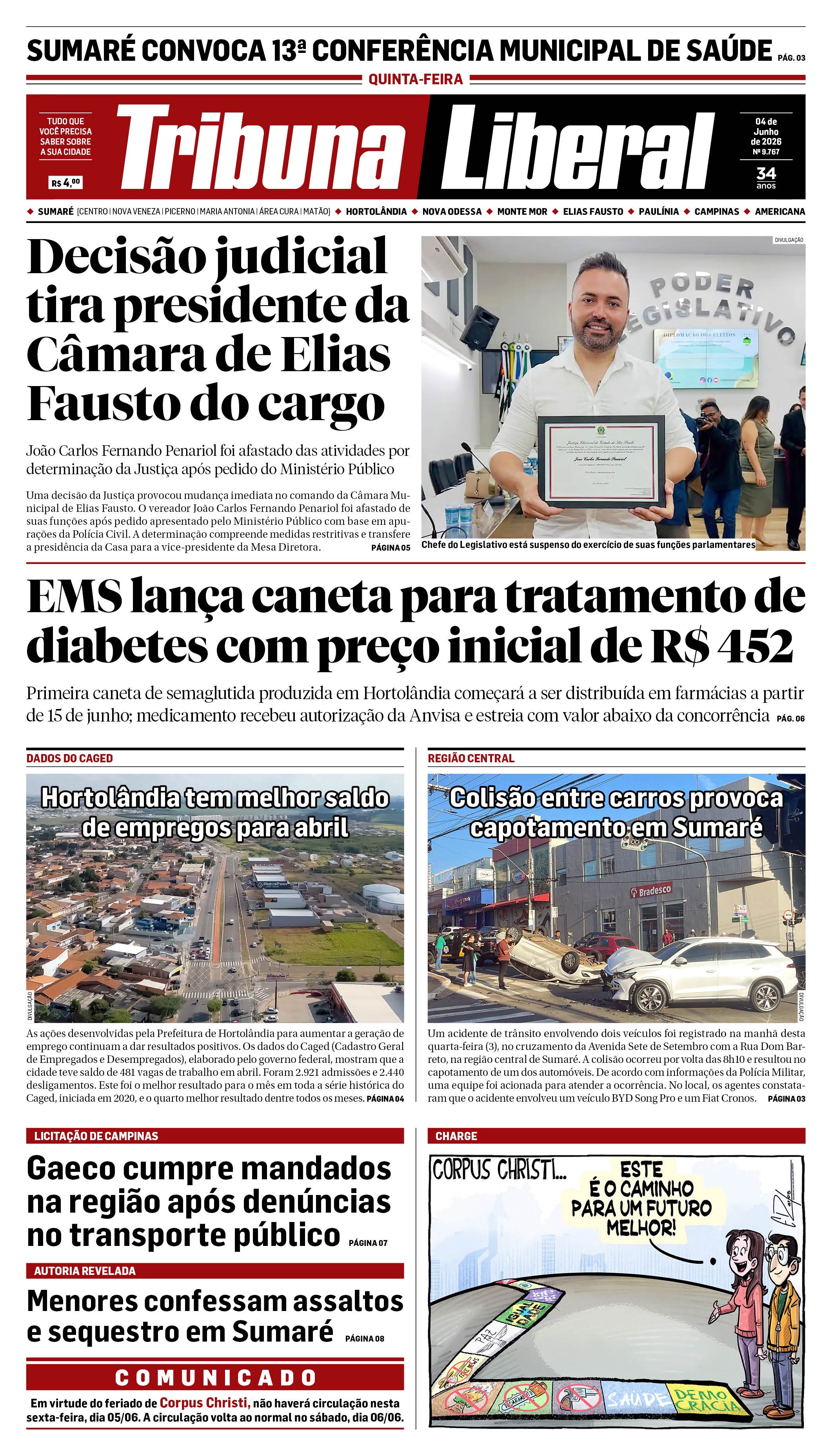 Edição de Quinta-Feira - 04-06-2026