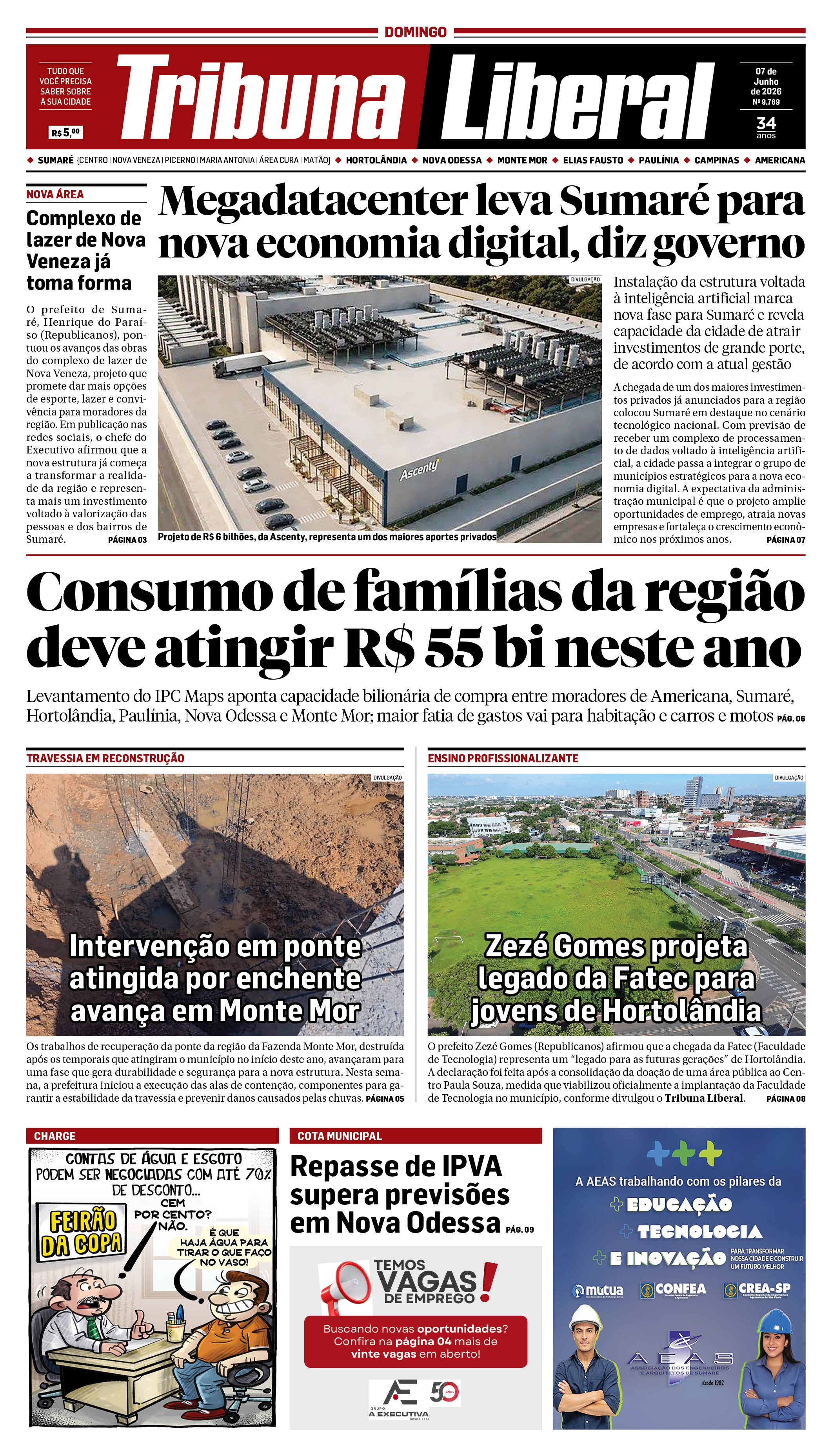 Edição de Domingo - 07-06-2026