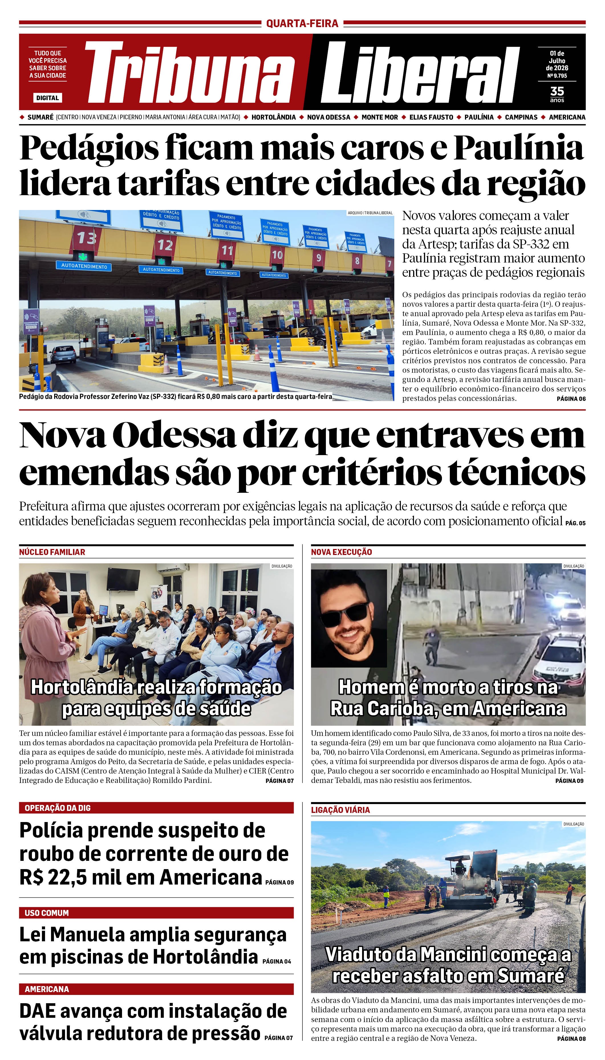Edição de Quarta-Feira - 01-07-2026