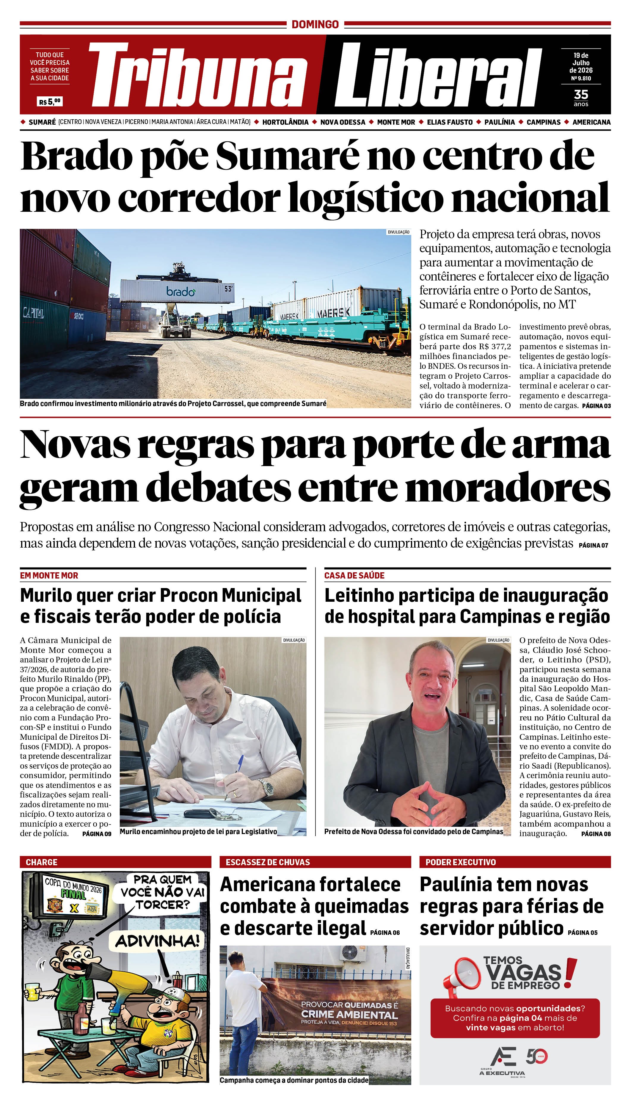 Edição de Domingo - 19-07-2026
