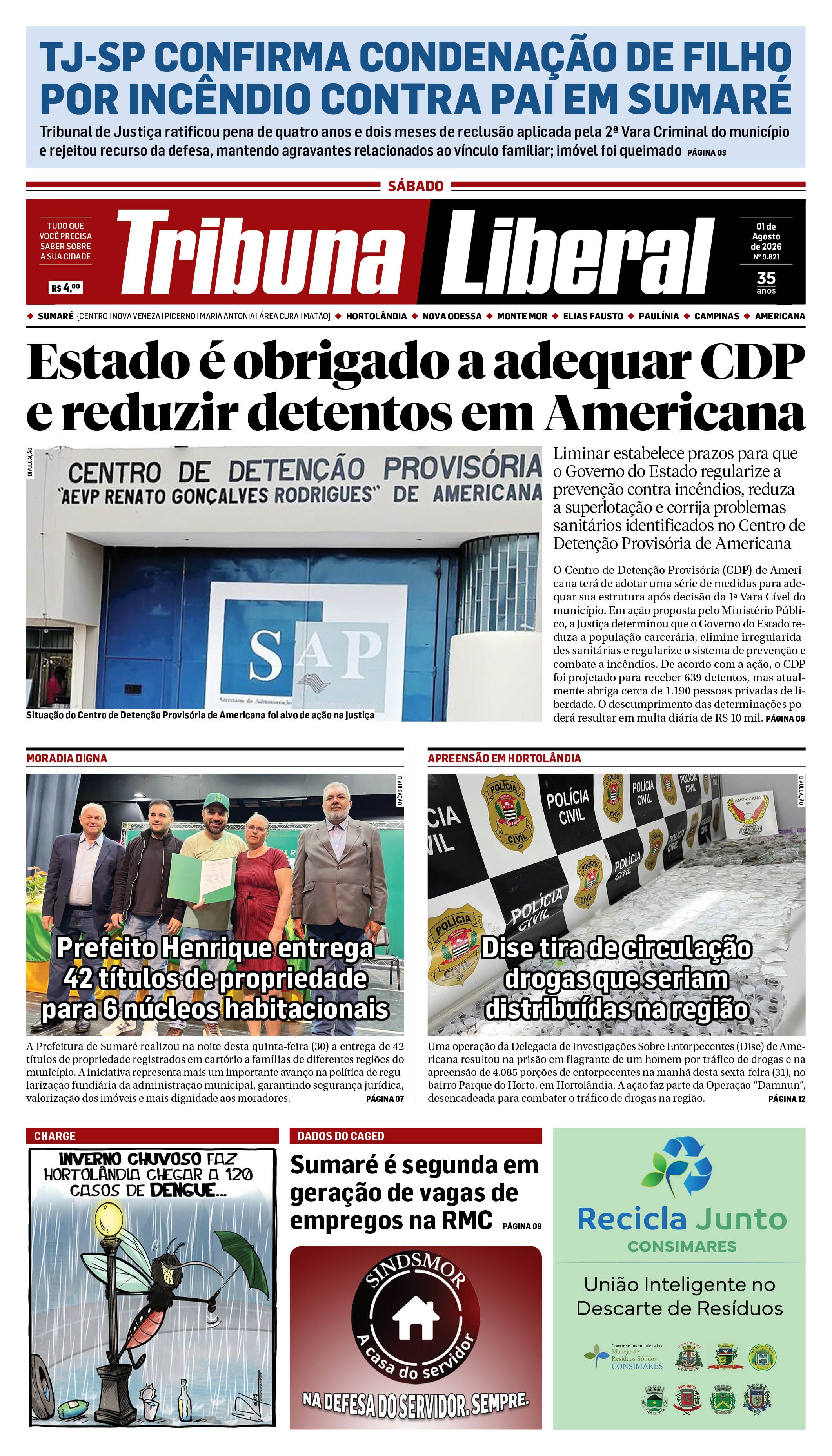 Edição de Sábado - 01-08-2026