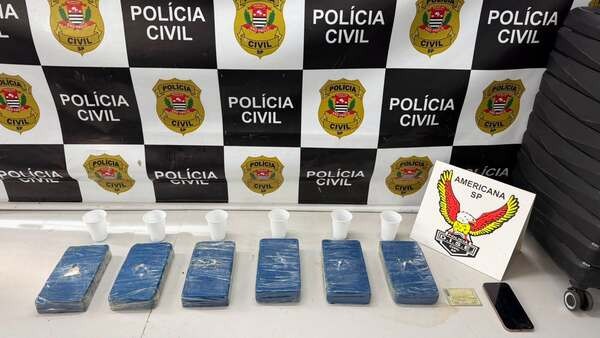Operação Centurione apreende mais de 6 quilos de cocaína em Americana