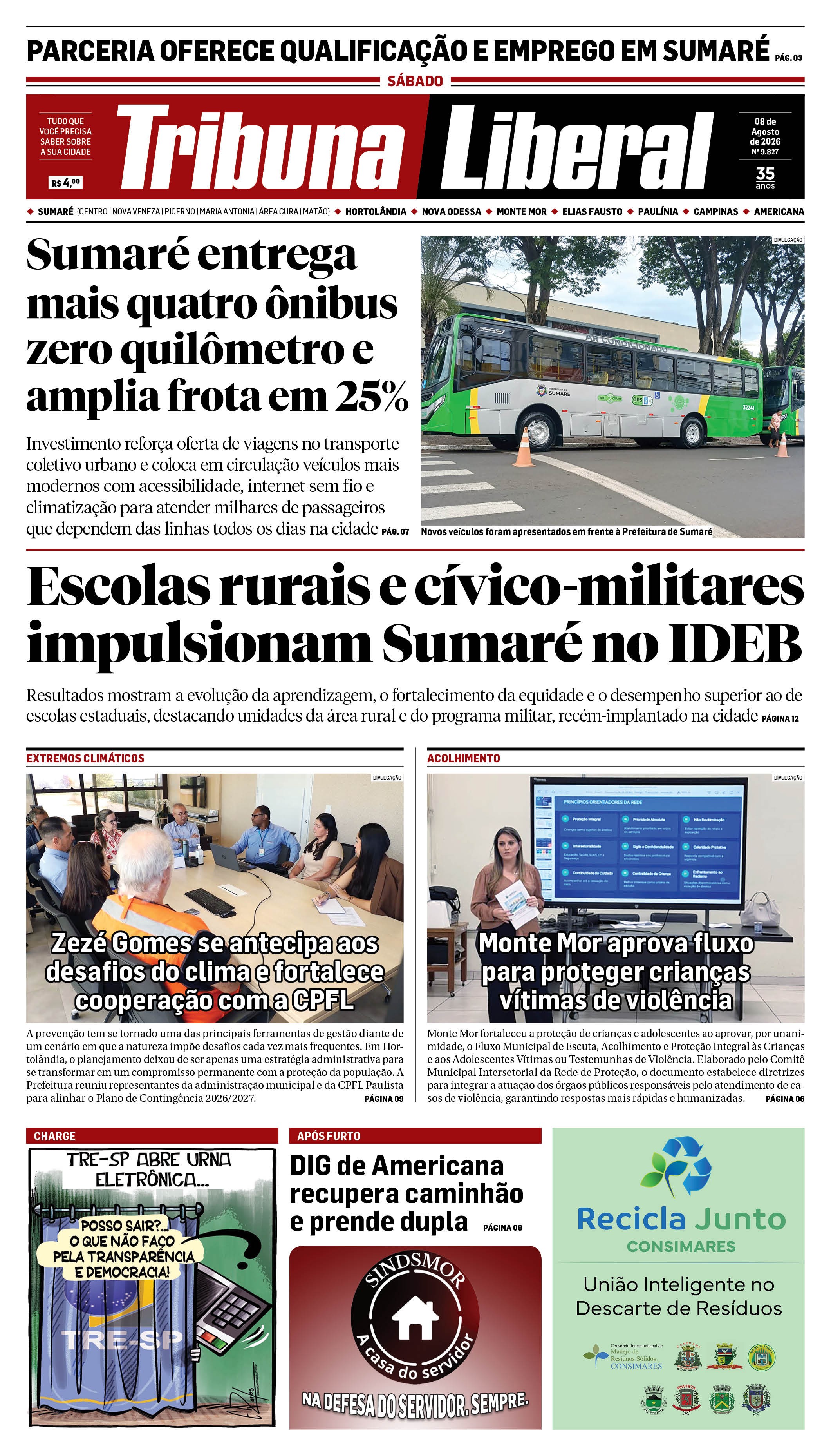 Edição de Sábado - 08-08-2026