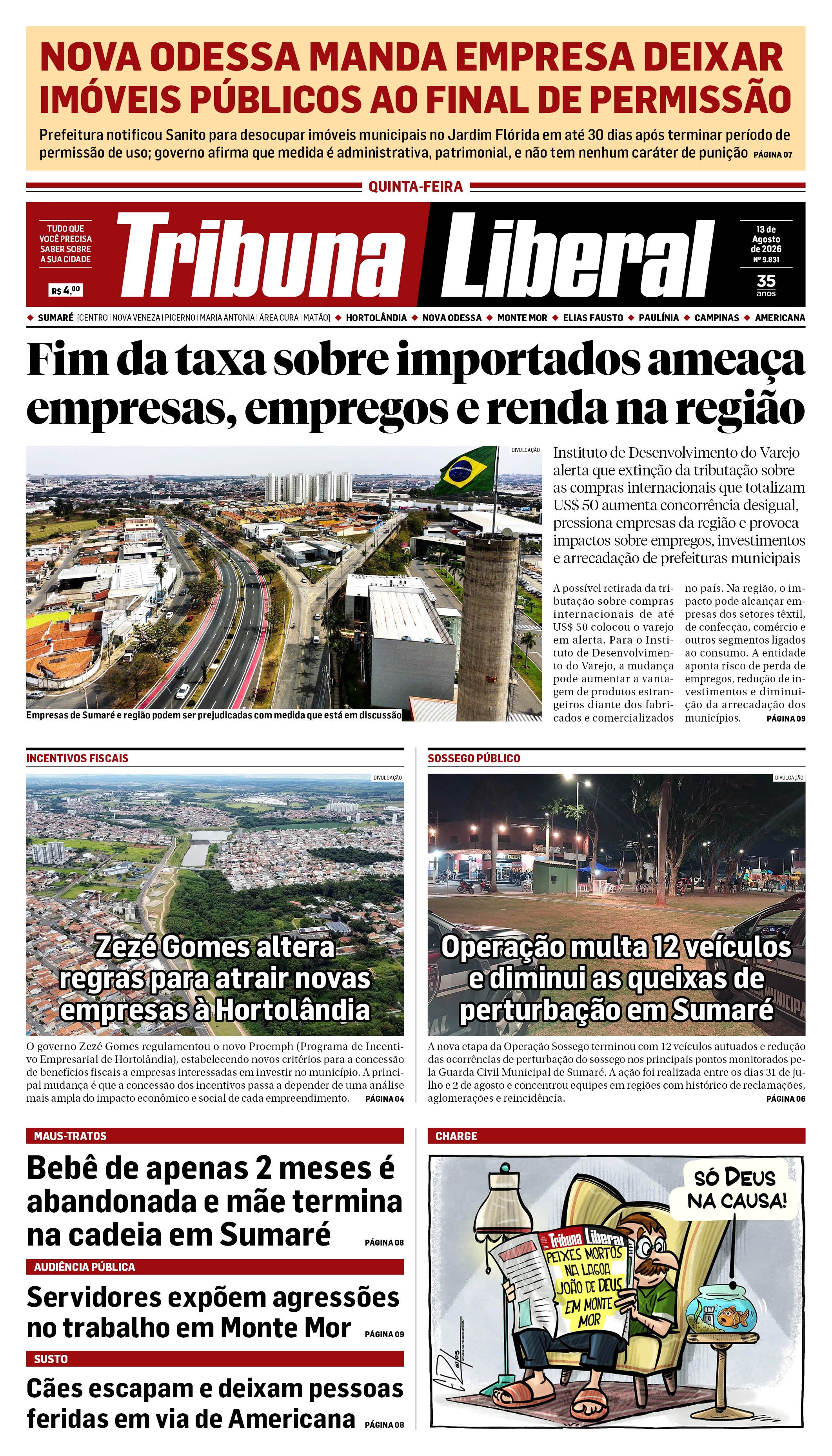 Edição de Quinta-Feira - 13-08-2026