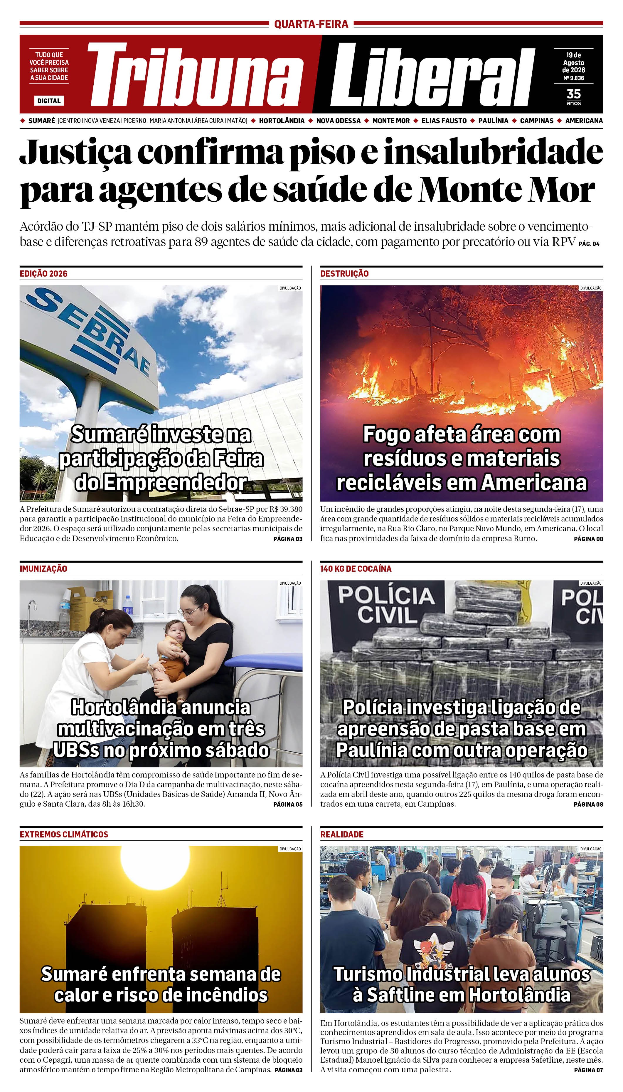 Edição de Quarta-Feira - 19-08-2026