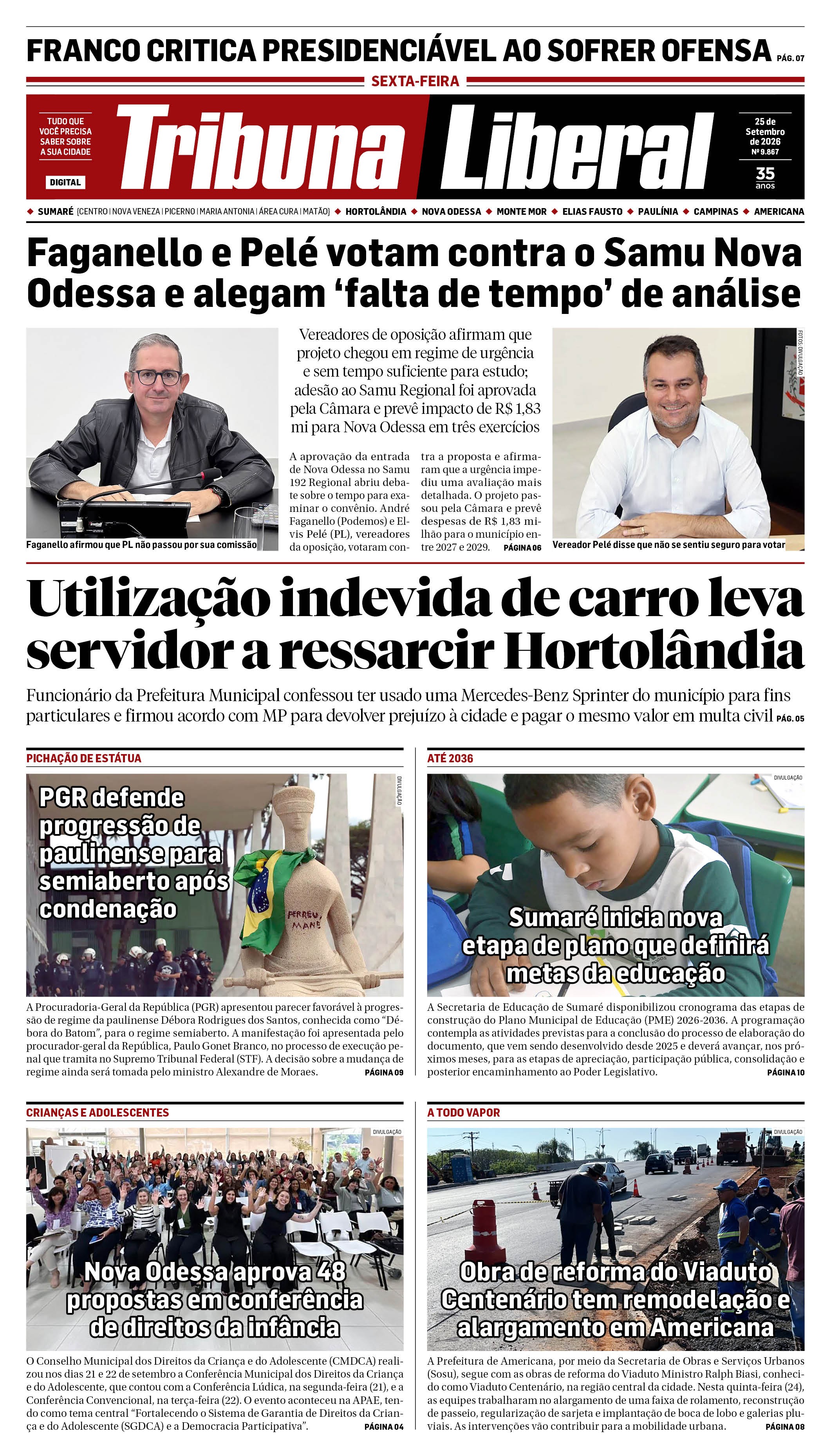 Edição de Sexta-Feira - 25-09-2026